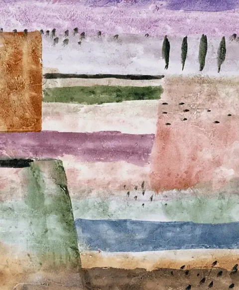 Paul Klee, Landschap met populieren